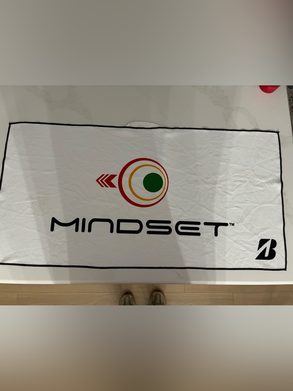 Bridgestone Mindset Tour Issued Oversized White Golf Towel